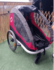 remorque vélo hamax ixplorer ouverture de devant