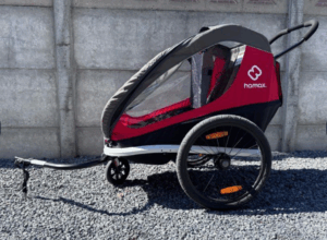 hamax ixplorer rouge test carriole vélo