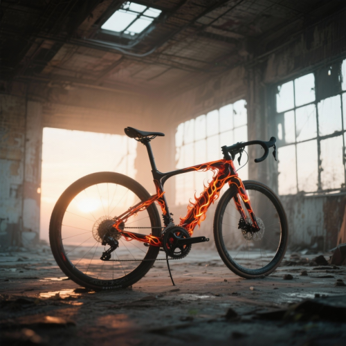 jeu de mots vélo en feu dans le cadre